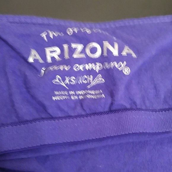 Arizona purple ruffle tank built-in shelf bra XS - Picture 4 of 4